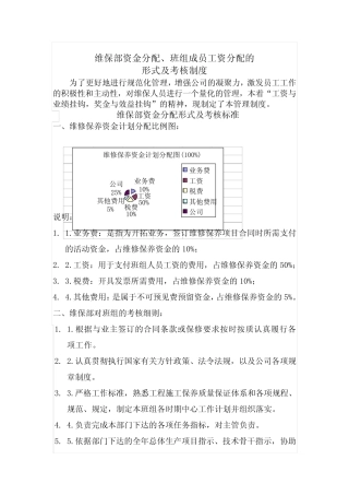 (完整版)消防维保考核制度