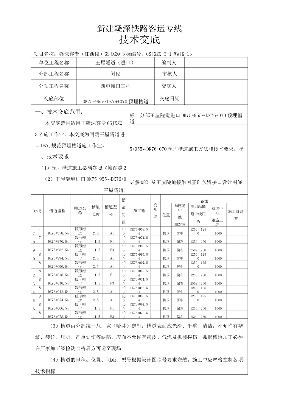 隧道预埋槽道三级技术交底_第2页