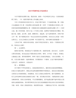 2020年导游年检工作总结范文