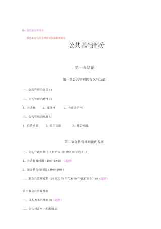 2023年同等学力申硕公共管理行政管理学科参考资料 
