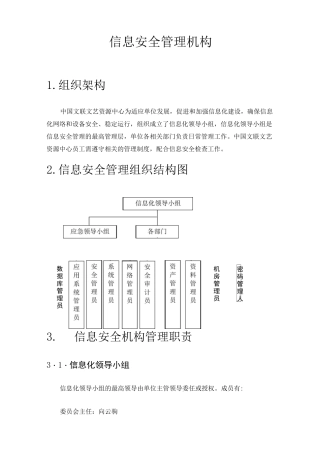 信息安全管理机构