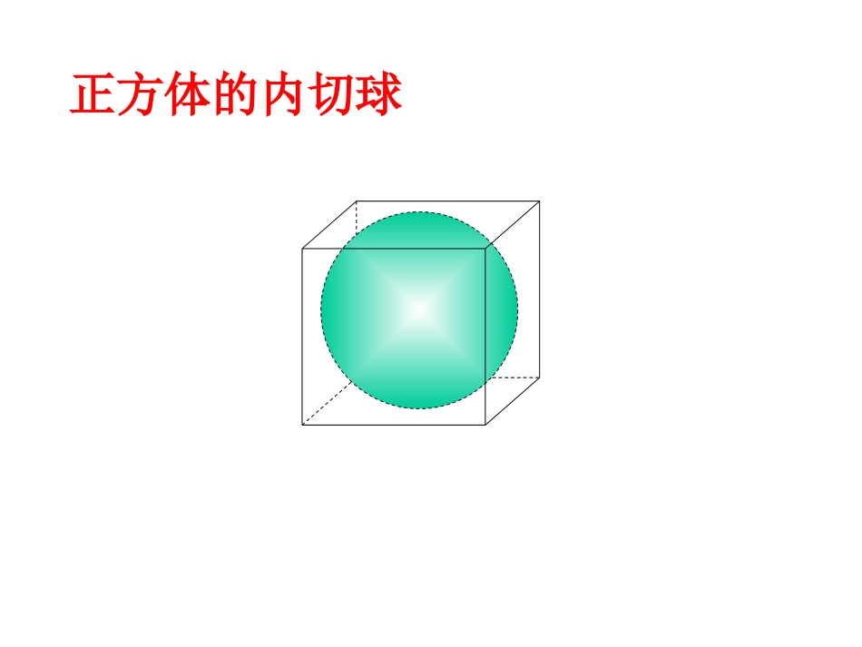 球的内切与外接_第1页