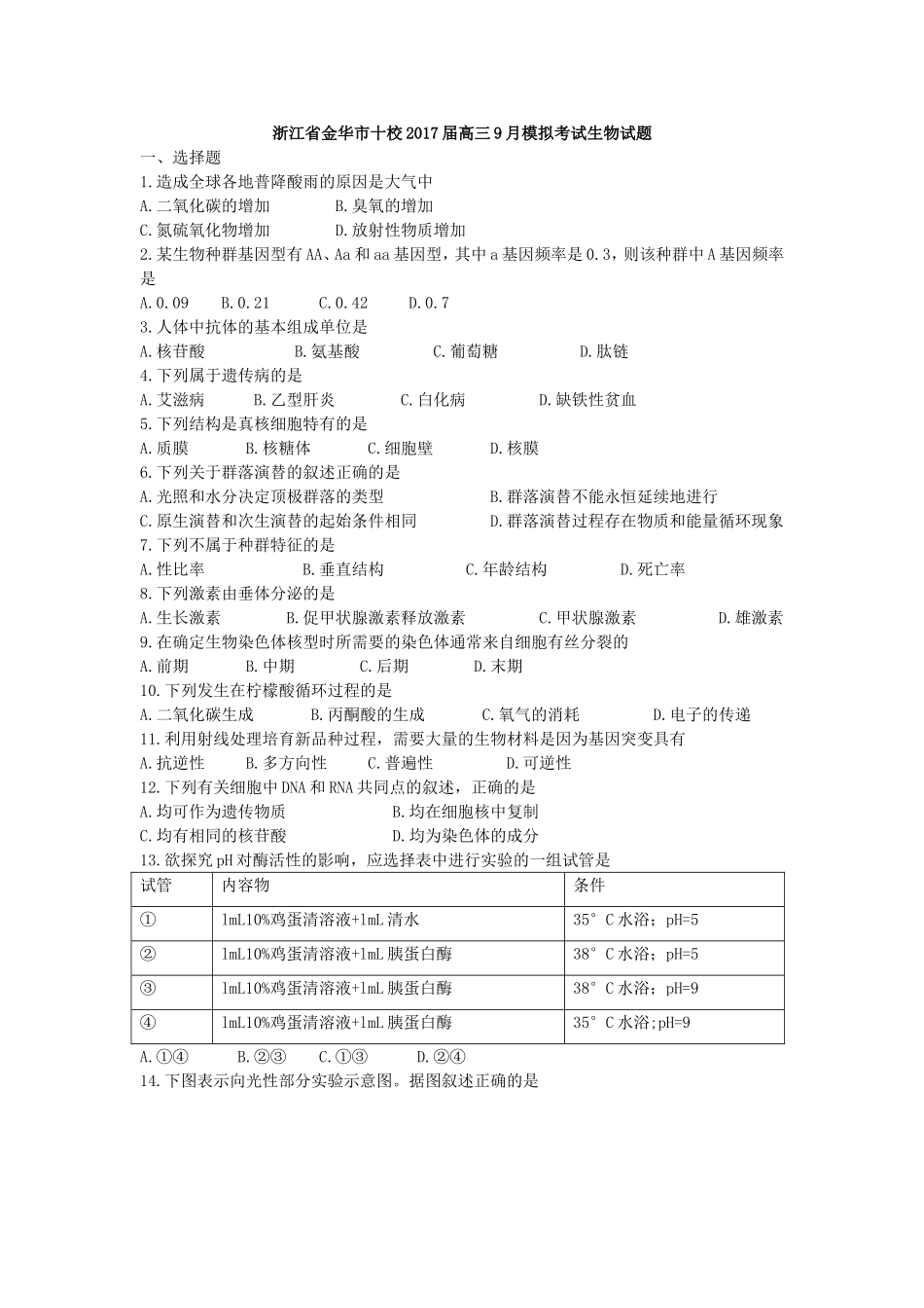 学考冲刺卷3_第1页