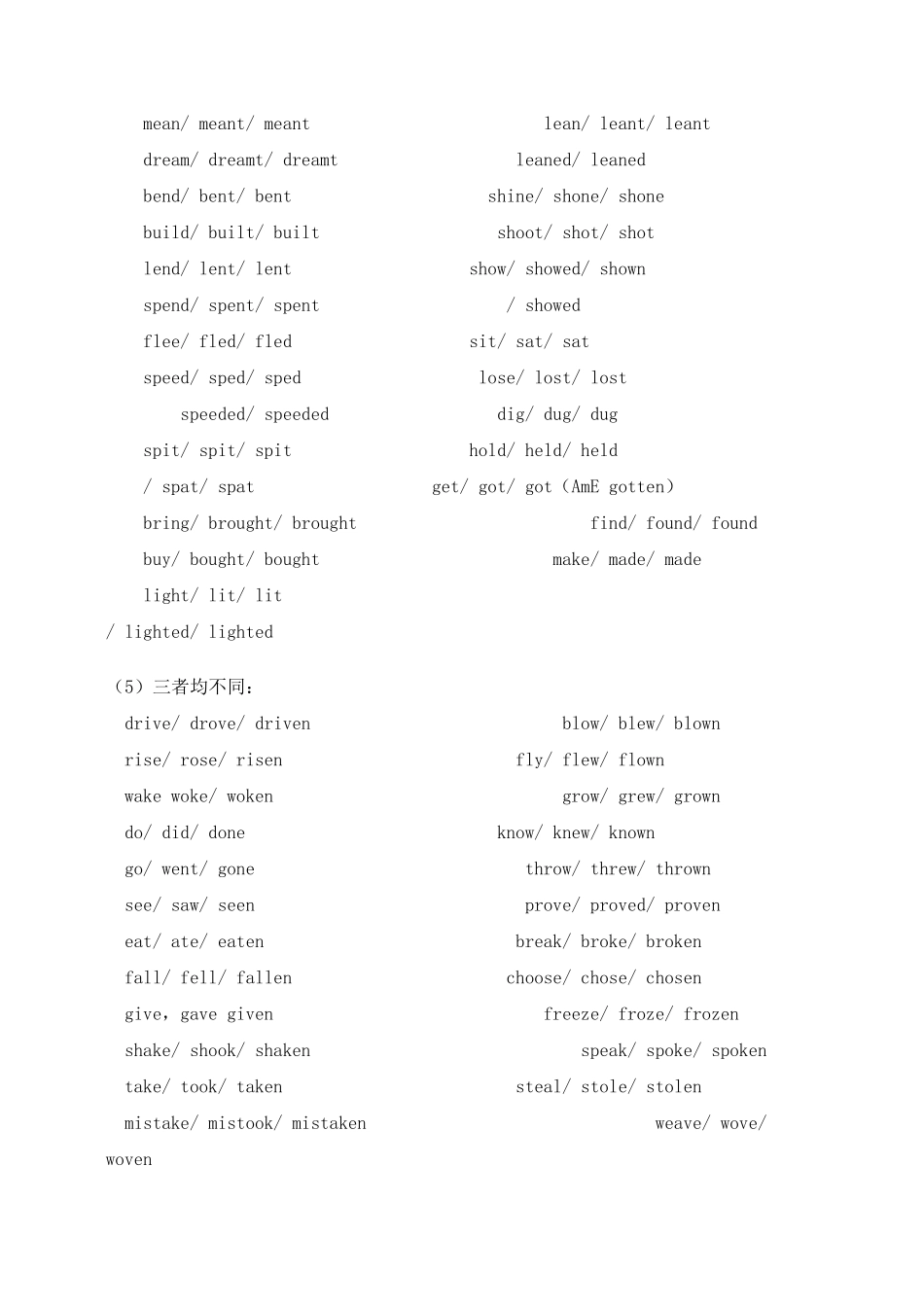 不规则动词的巧记方式_第2页