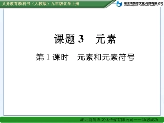 第1课时元素和元素符号