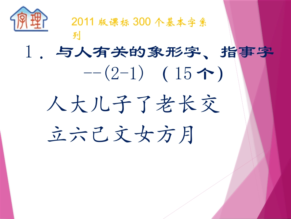 字理析解300个基本字--1．与人有关的象形字、指事字(2--1)标准x_第2页