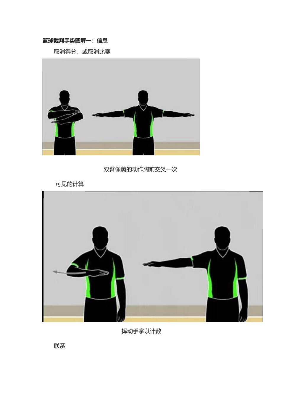 篮球裁判手势_第1页