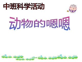 课件：动物的嗯嗯