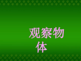 《观察物体（一）》课件