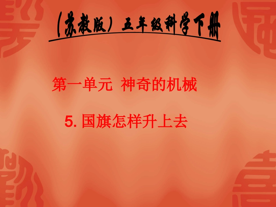 -苏教版科学五年级下册《国旗怎样升上去》_第2页