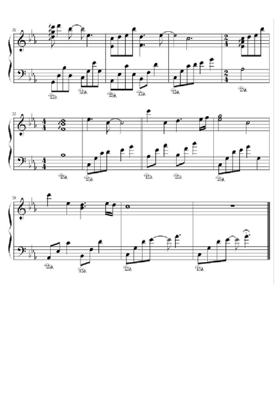 红颜旧钢琴谱_第3页