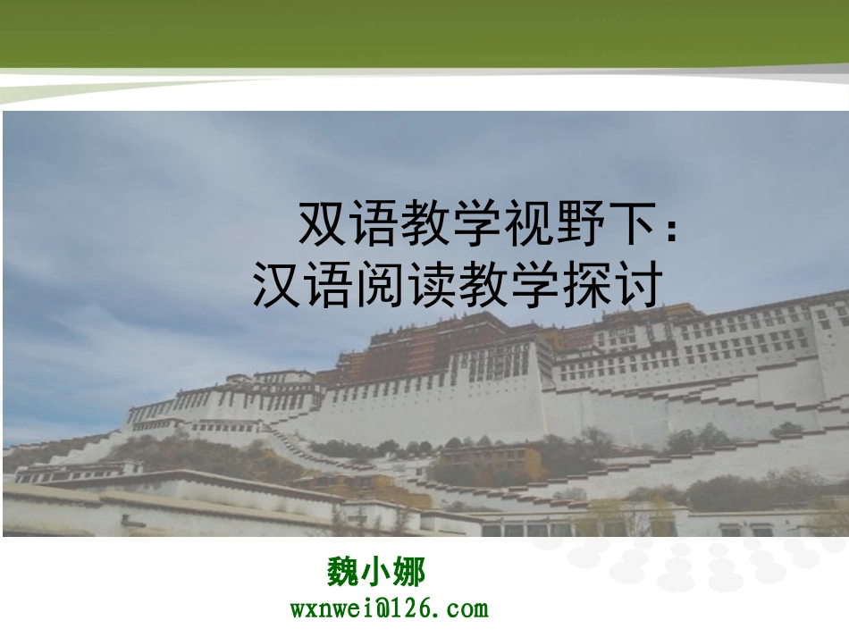 双语教学视野下汉语阅读教学探讨_第1页