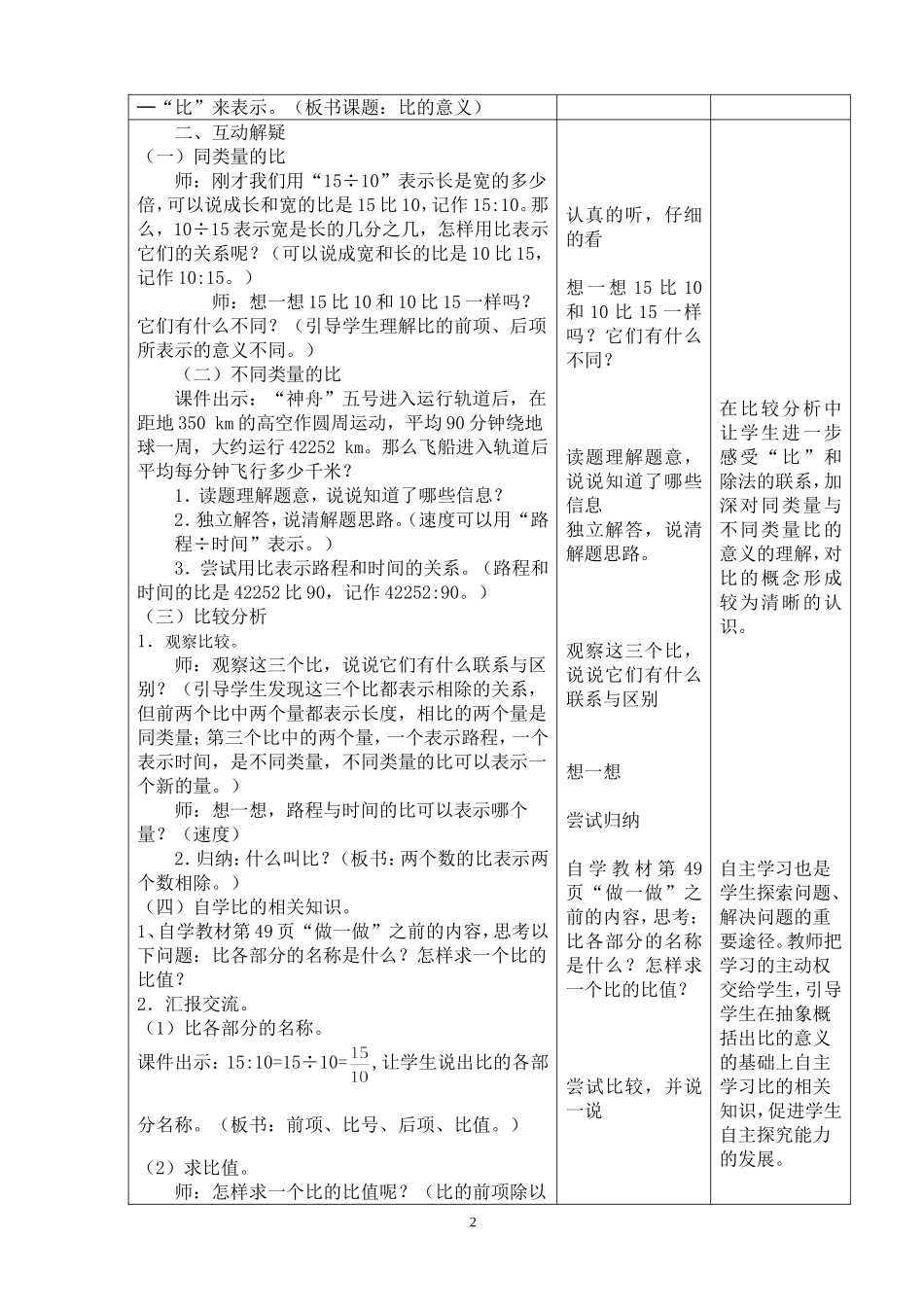 《比的意义》教学设计_第2页