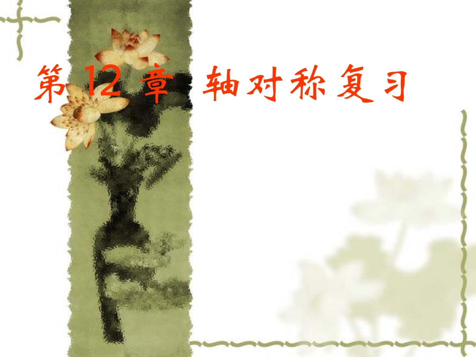 轴对称复习课_第1页