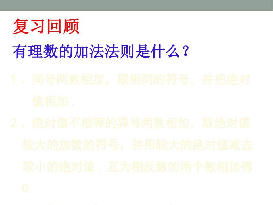 有理数的加法（）（公开课）_第2页