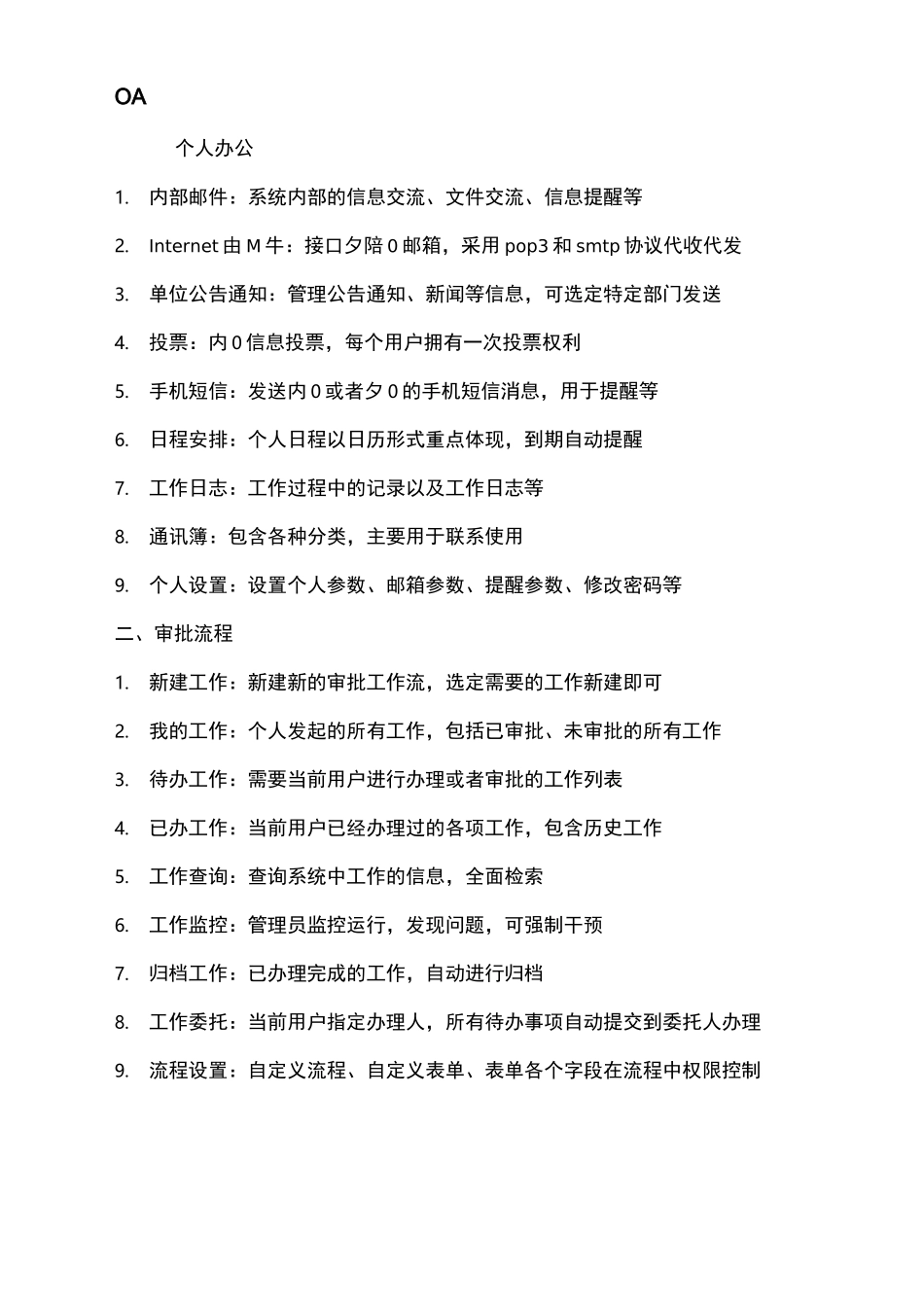 信息化系统模块清单_第1页