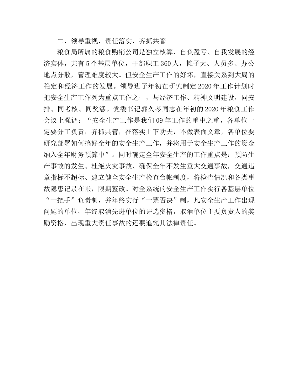 2020年区粮食局安全生产工作总结 _第3页