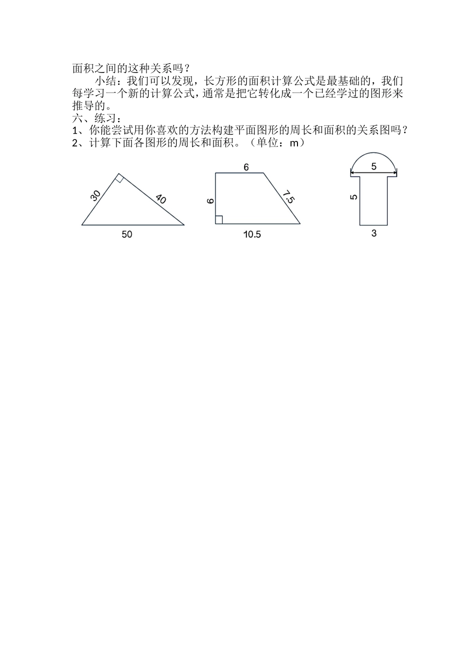 《平面图形的周长和面积》教学设计_第2页