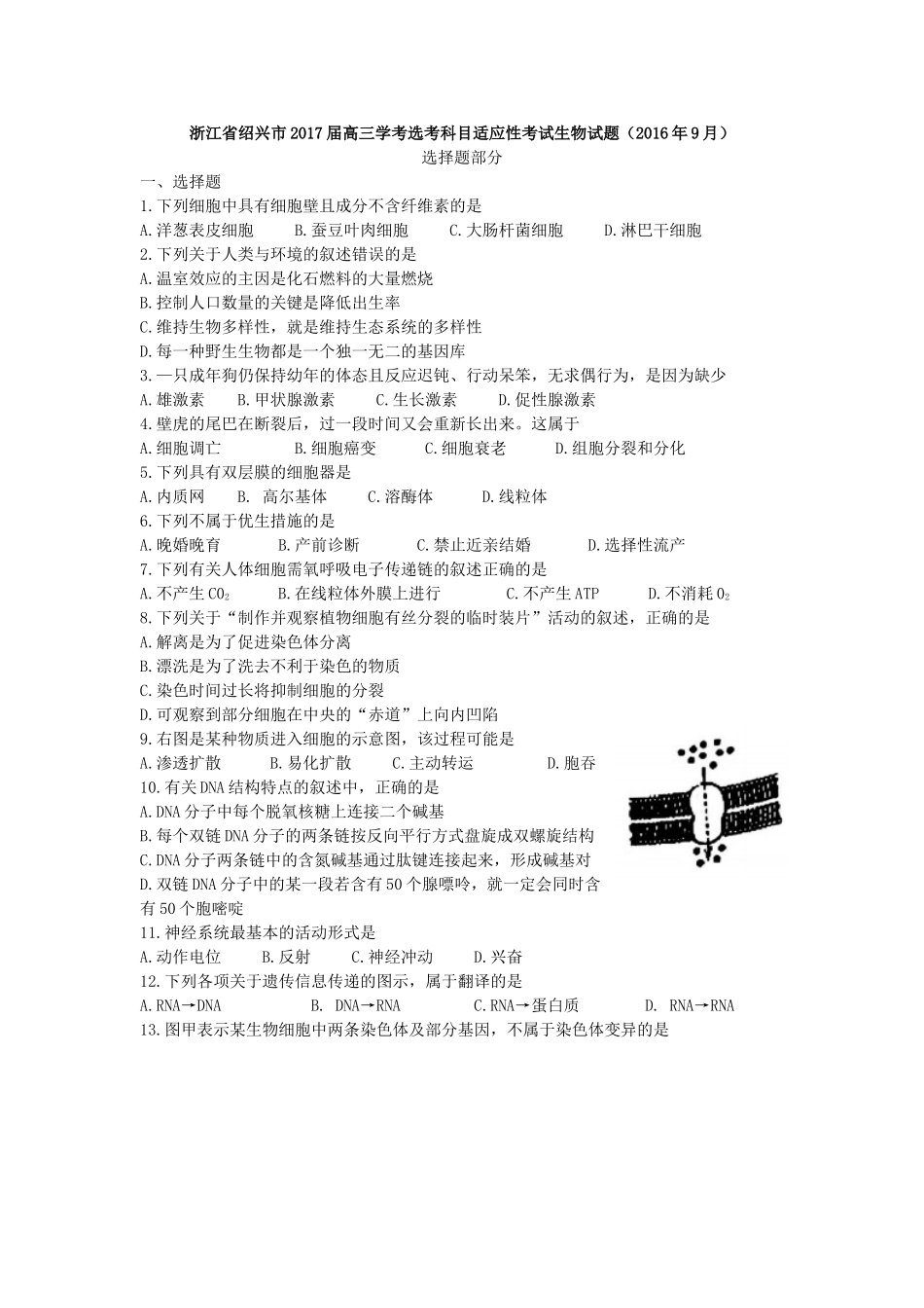 学考冲刺卷2_第1页