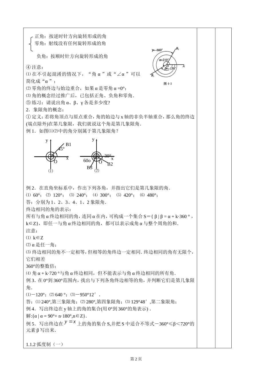 集体备课资料集--三角函数1_第2页