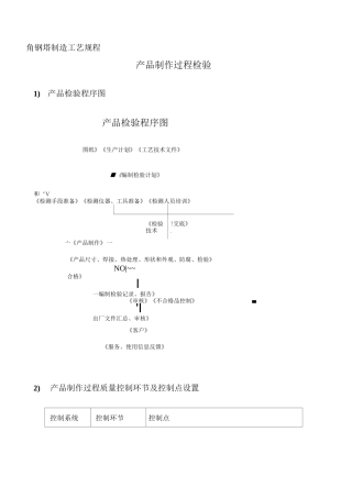 角钢塔制造工艺规程