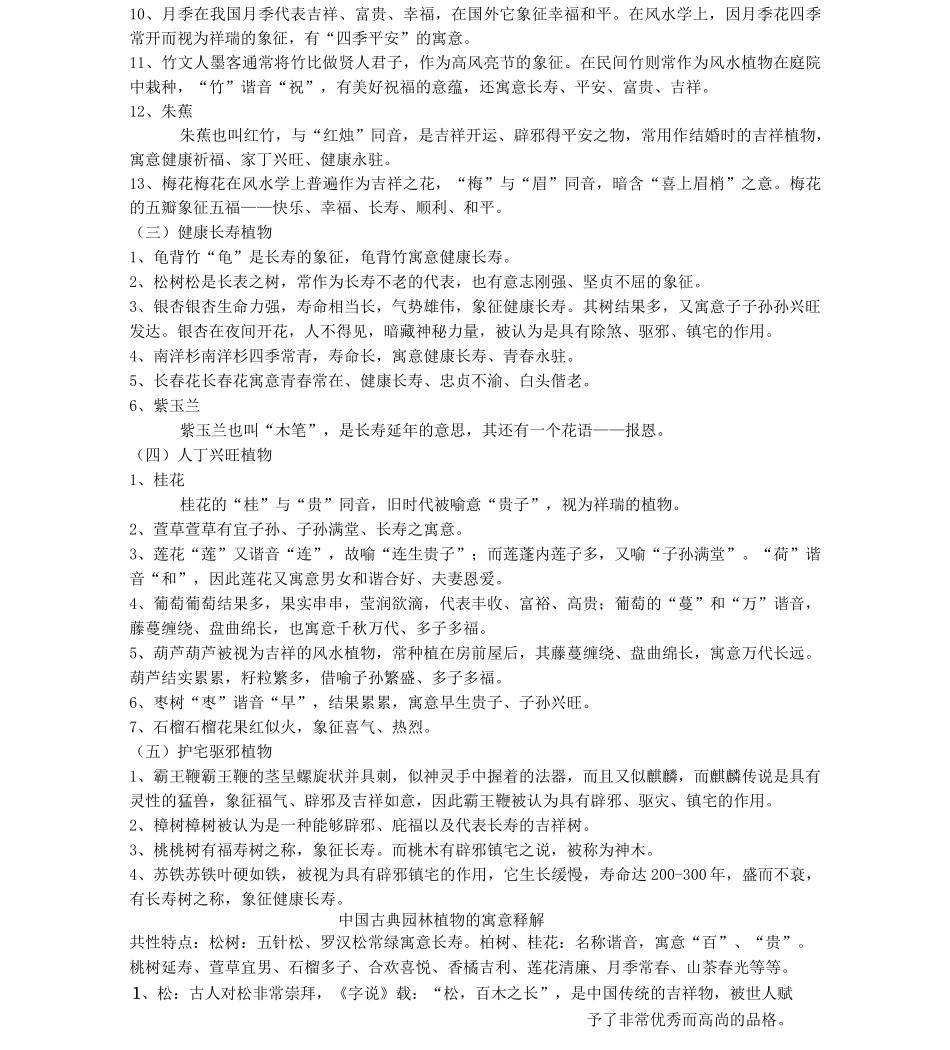 常见园林植物寓意_第2页
