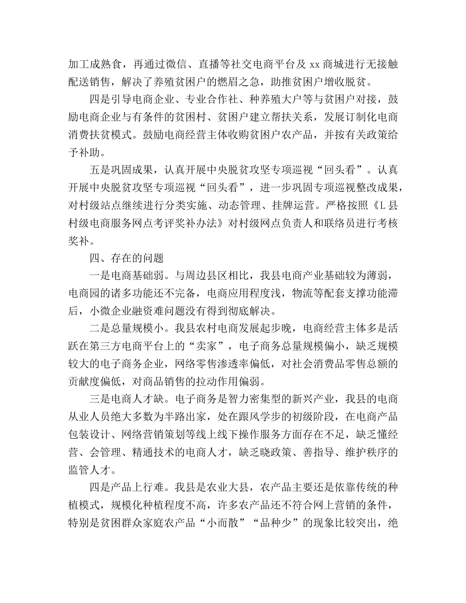 2020年全县电商扶贫工作推进情况总结 _第3页