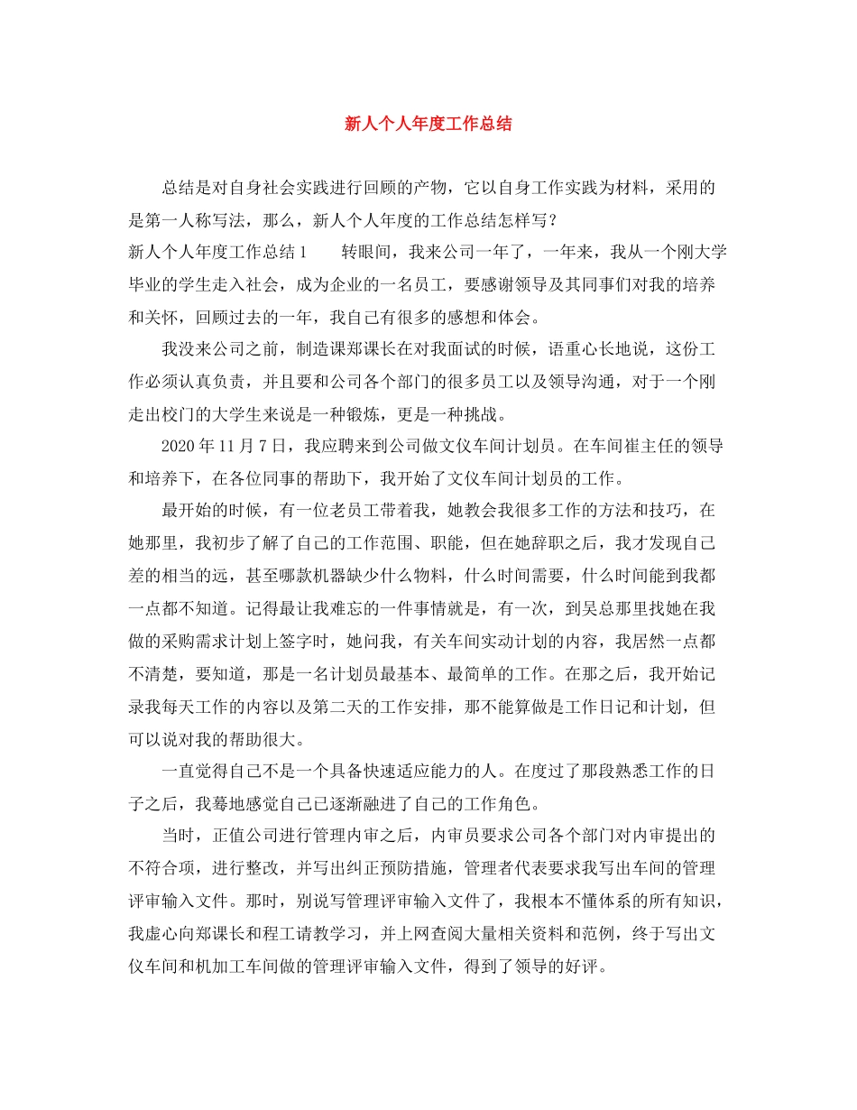 新人个人年度工作总结_第1页
