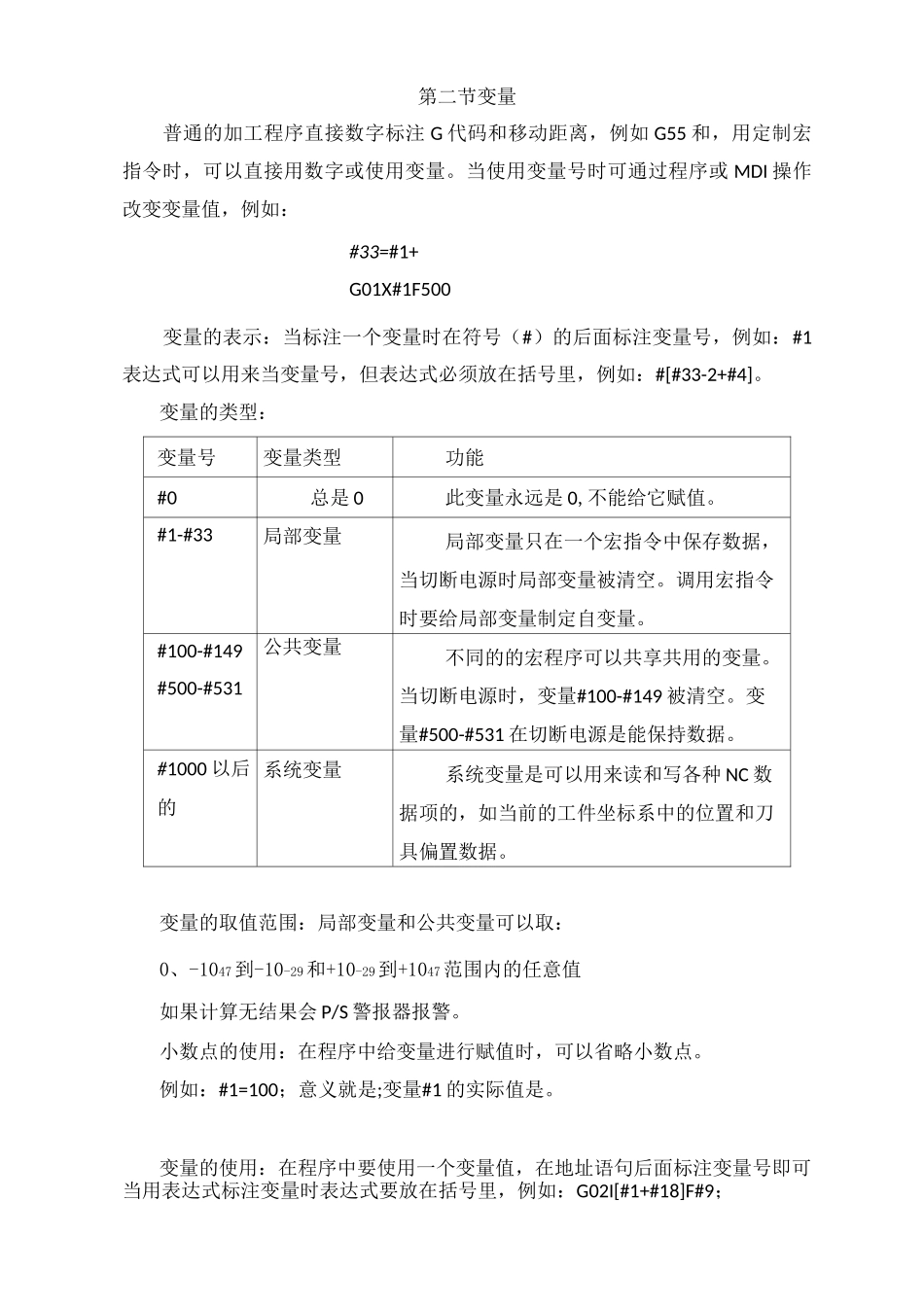 发那科系统变量详解_第1页