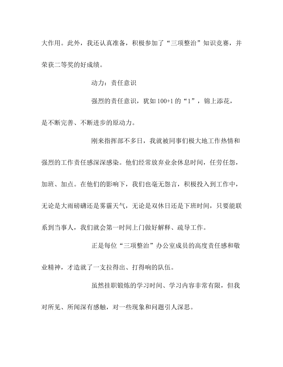 三项整治指挥部挂职小结_第3页