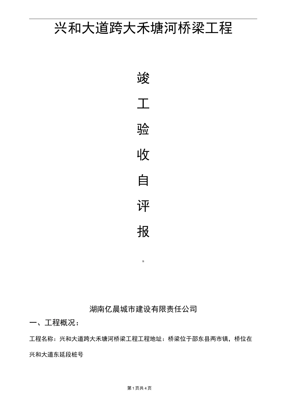 兴和桥自评报告_第1页