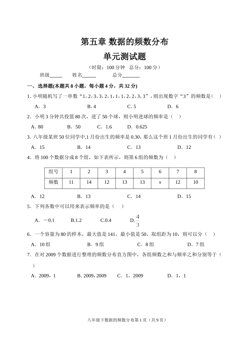 单元测试8b5_第1页