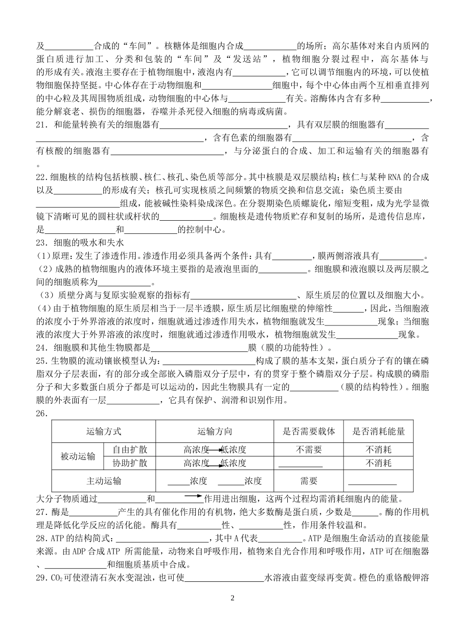 必修一必背知识点抽查_第2页