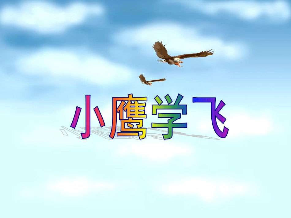 《小鹰学飞》录课_第1页