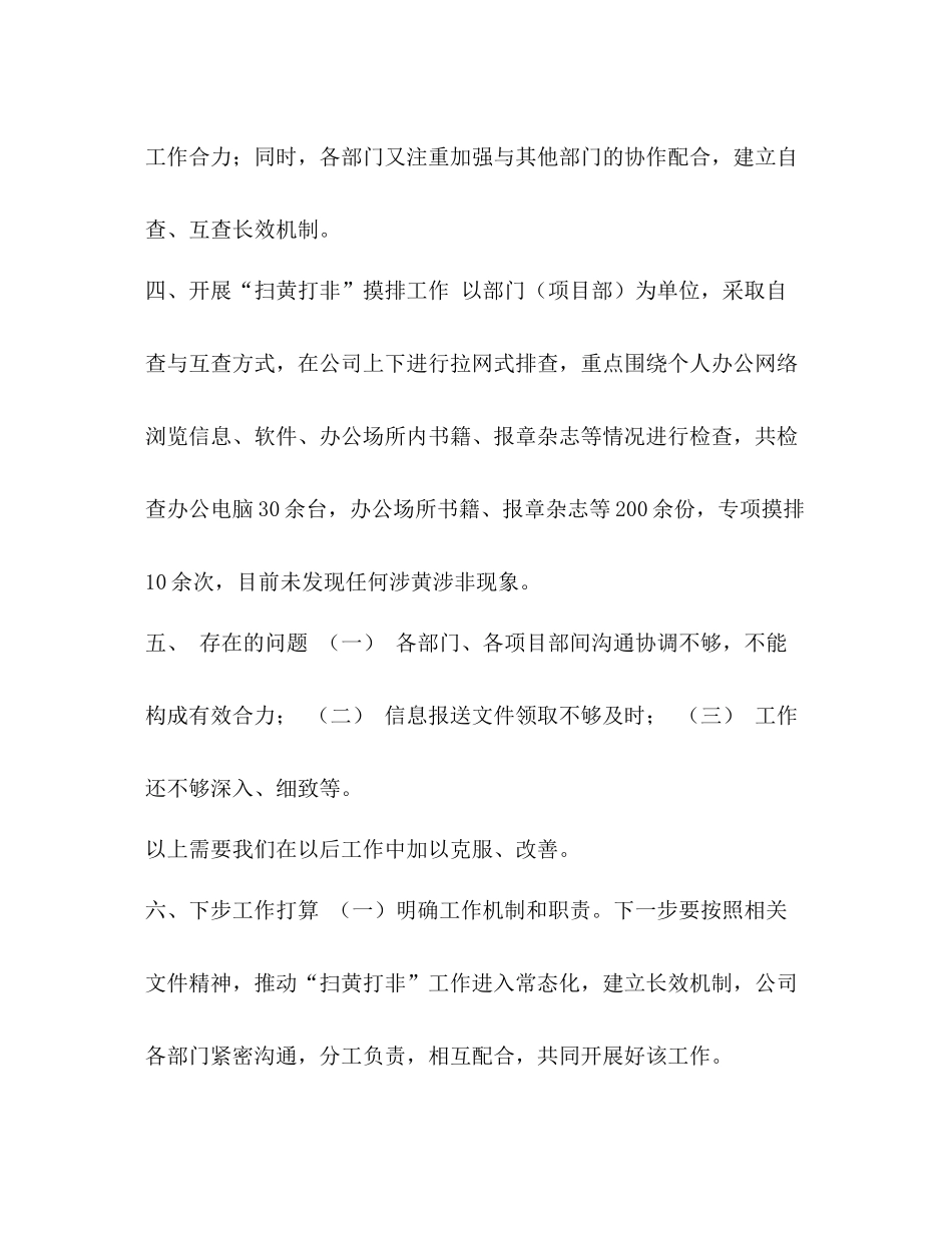 扫黄打非工作开展情况的总结_第3页