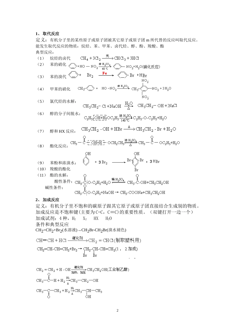 人教高中化学选修五-有机化学的重要总结_第2页