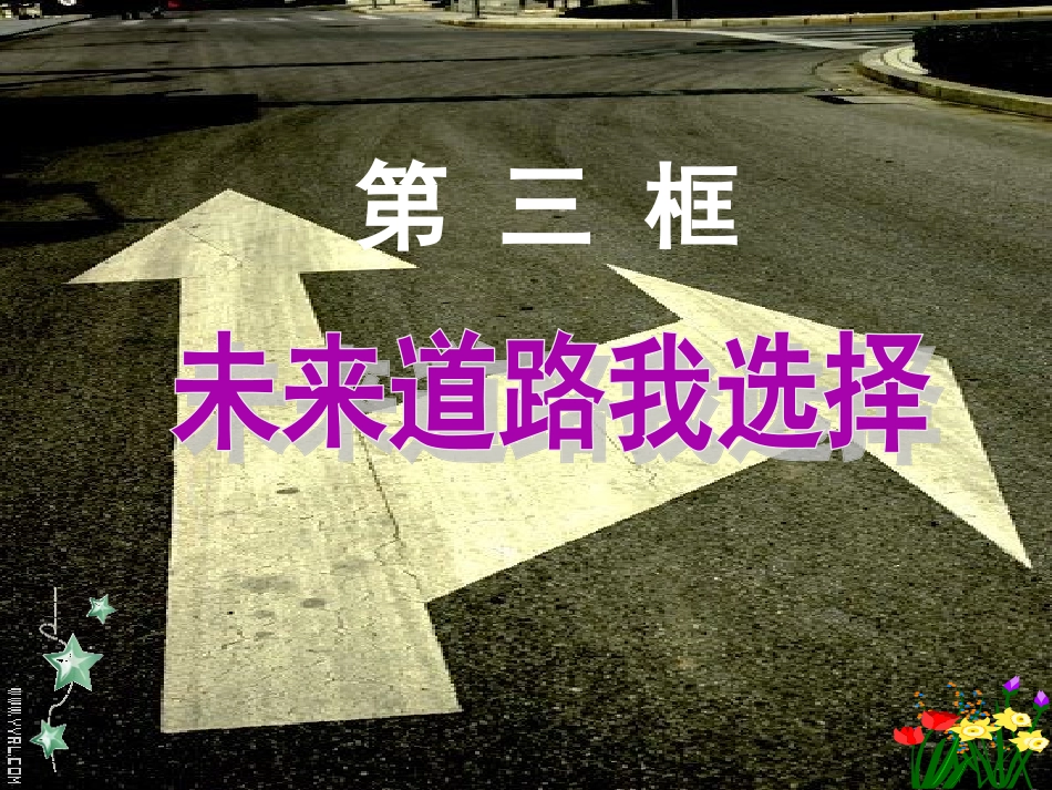 九年级人教版第十课第三框《未来道路我选择》_第2页
