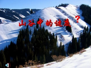 《山谷中的谜底》课件