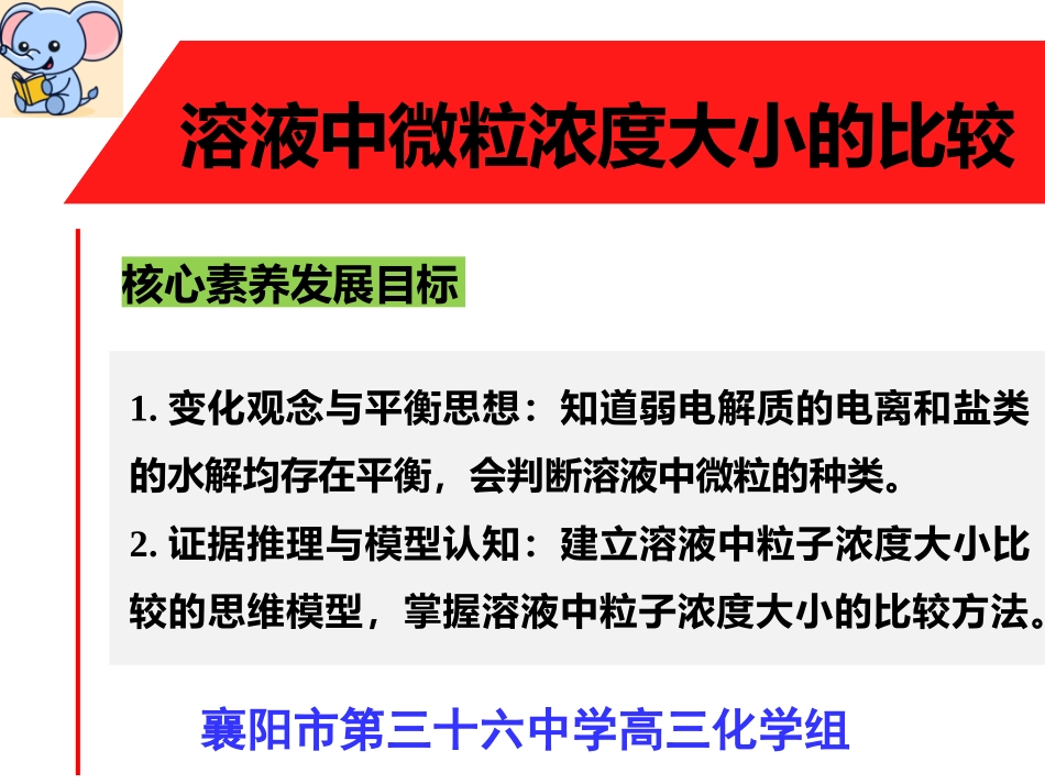 高三网课微粒浓度大小比较_第1页