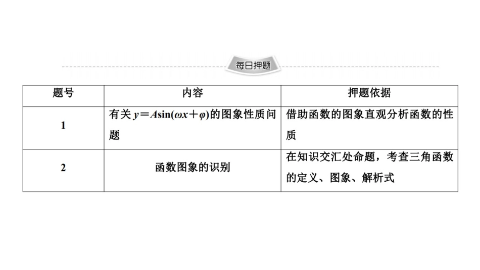 返校押题练：三角函数与解三角_第2页