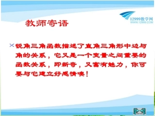 从梯子的倾斜程度谈起