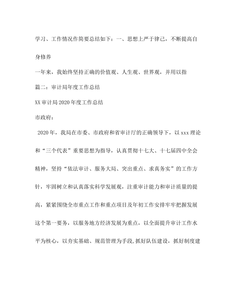 审计局年终工作总结_第2页