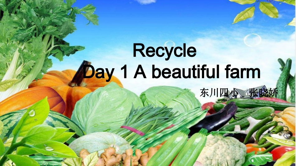 课件_Recycleabeautifulfarm_英语_张晓娇_第2页