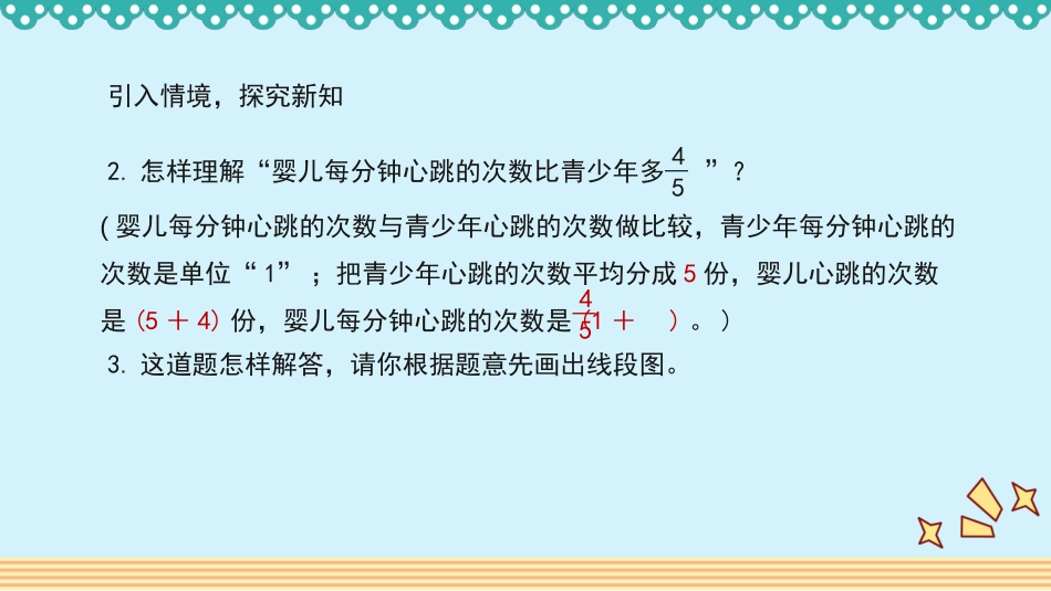 人教版2019学年小学数学六年级上册一_第7课时_《求比一个数多（或少）几分之几的数是多少的问题》教学课件_第3页