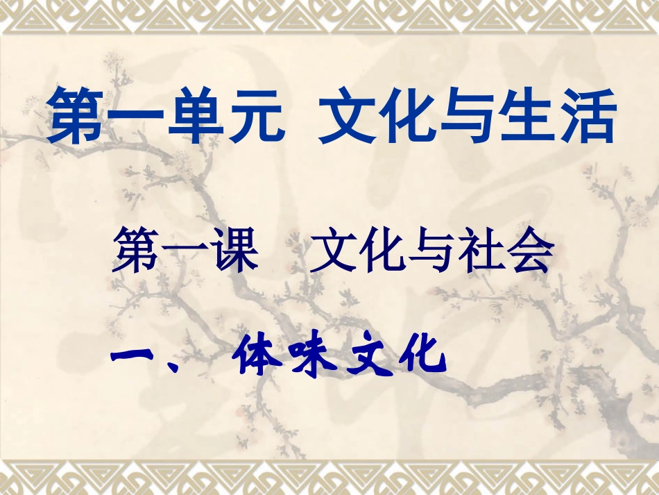第一单元：文化与社会第1课-文化与生活第1框体味文化（共36张PPT）_第3页