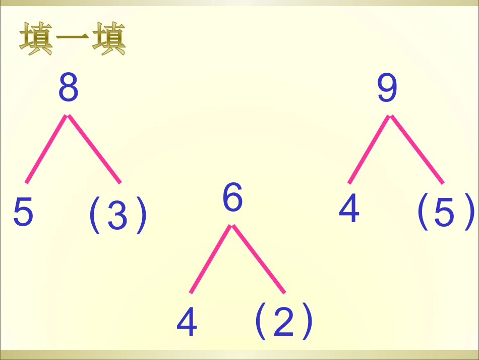 一年级8和9的加减法图文应用题讲课_第2页