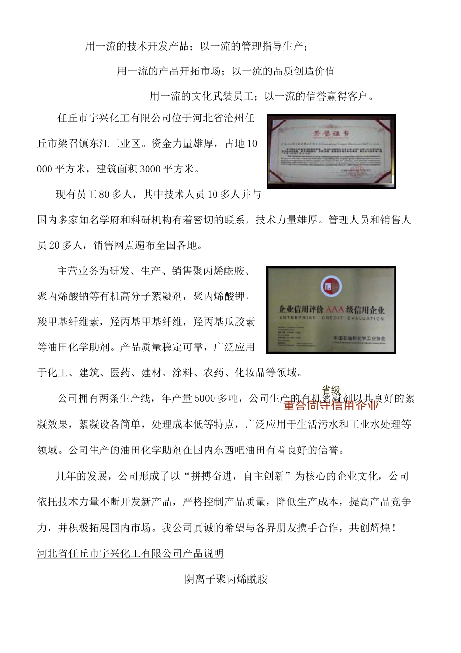 聚丙烯酰胺产品说明_第2页