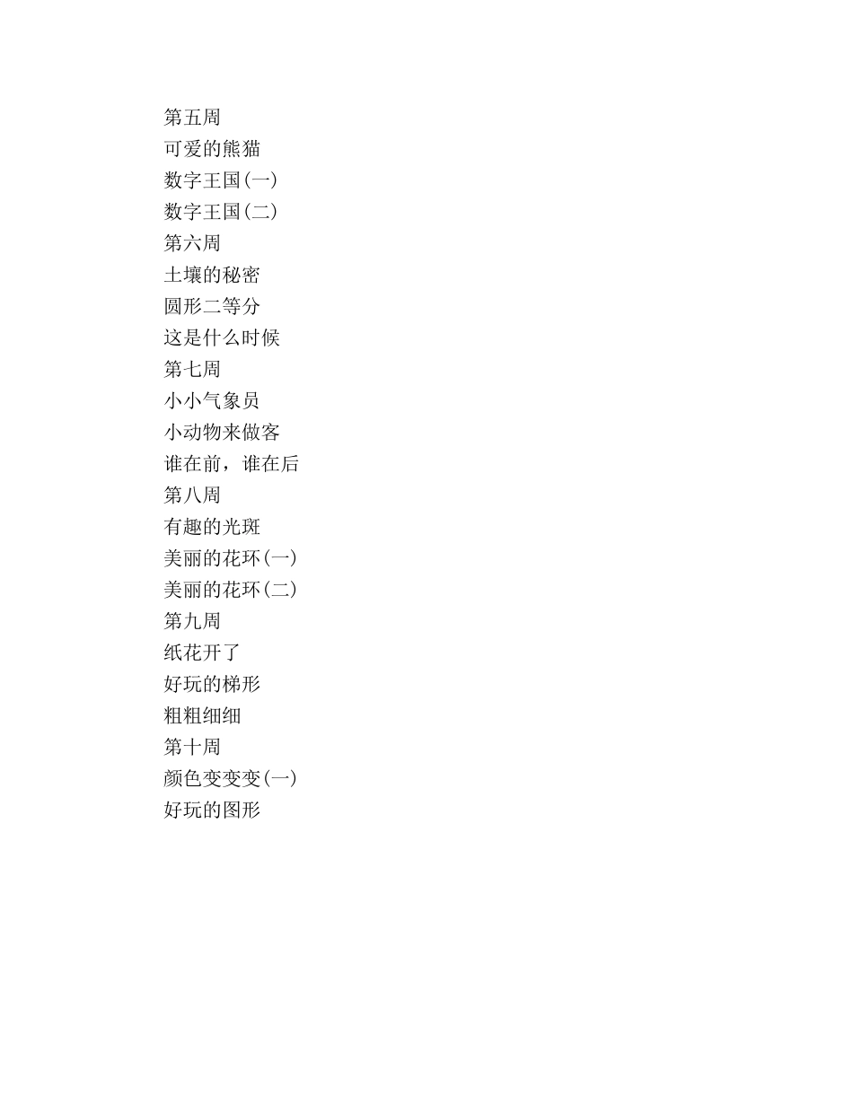 2020年上学期中二班科学领域教学计划 _第3页