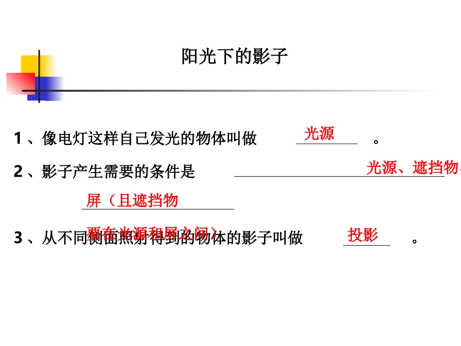 科学五年级上教科版22阳光下的影子2_第3页