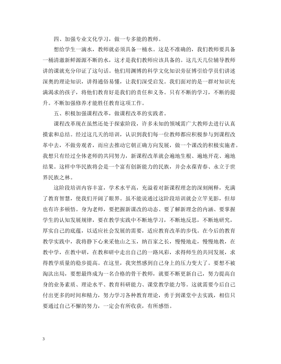 中小学骨干教师培训心得总结_第3页